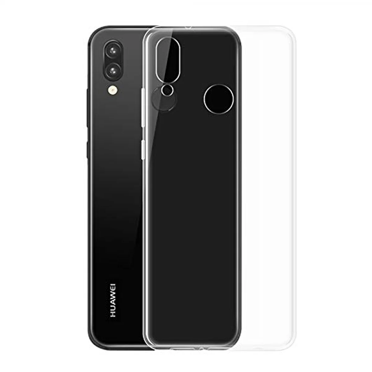 Nettech Huawei P Smart 2019 Uyumlu Lüx Seri Arka Koruma Kılıf (Şeffaf) VR-14312