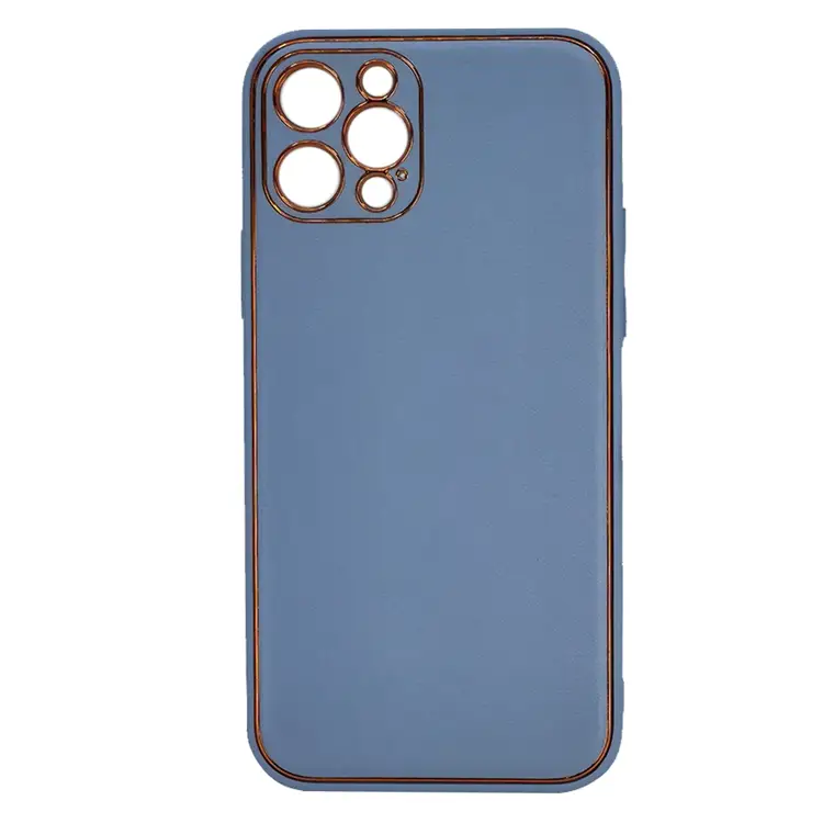 Nettech Apple iPhone 12 Pro Uyumlu Coco Leather Seri Arka Koruma Kılıf (Turkuaz) NT-93573