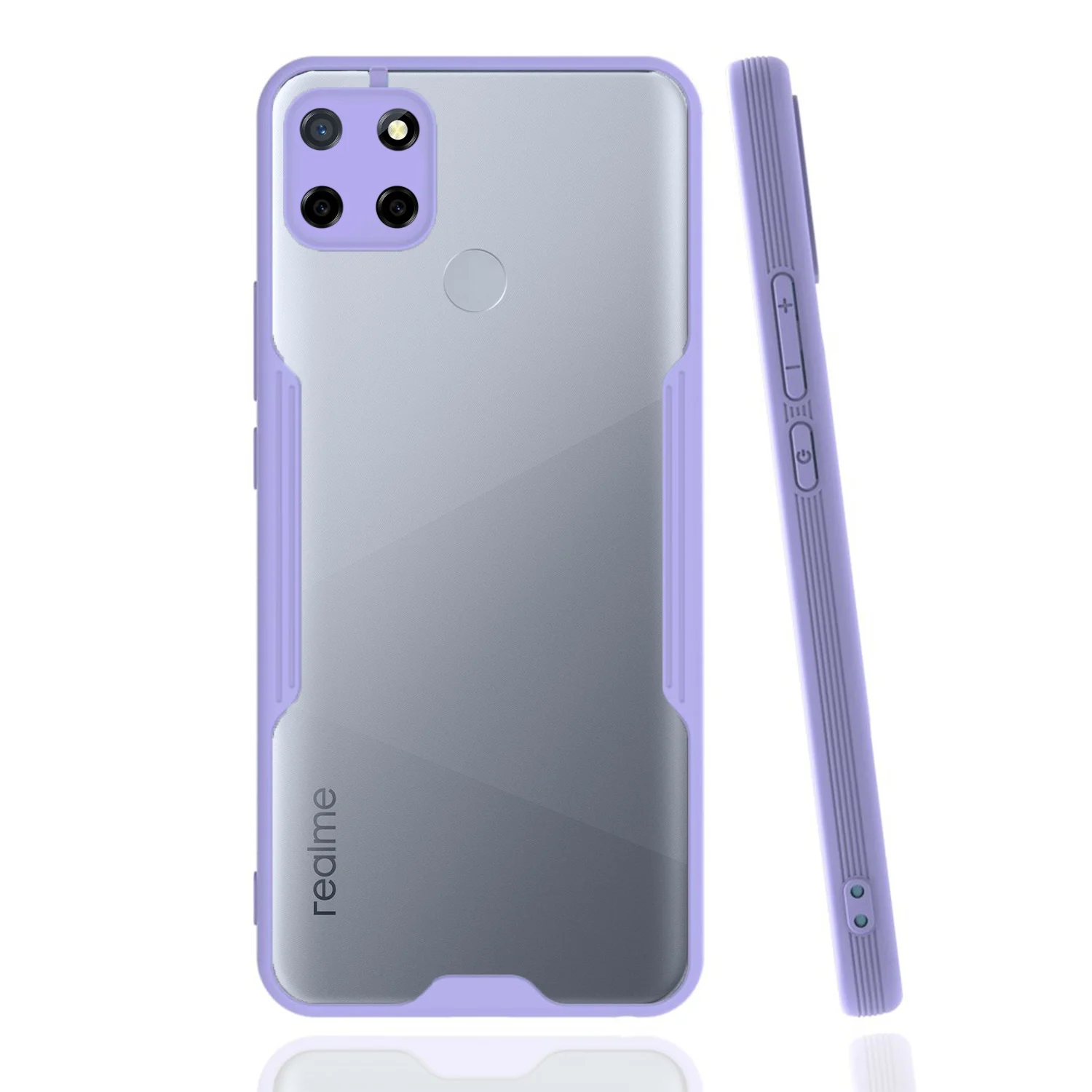 Nettech Realme C12 Uyumlu Platin Seri Arka Koruma Kılıf (Lila) NT-86632