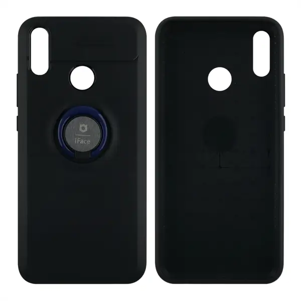 Nettech Huawei Y9 2019 Uyumlu Yüzüklü Arka Koruma Kılıf (Siyah) VR-14937