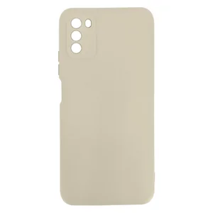 Nettech Xiaomi Poco M3 Uyumlu Kamera Lens Korumalı Arka Koruma Kılıf (Krem) NT-89606