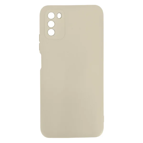 Nettech Xiaomi Poco M3 Uyumlu Kamera Lens Korumalı Arka Koruma Kılıf (Krem) NT-89606 - 1