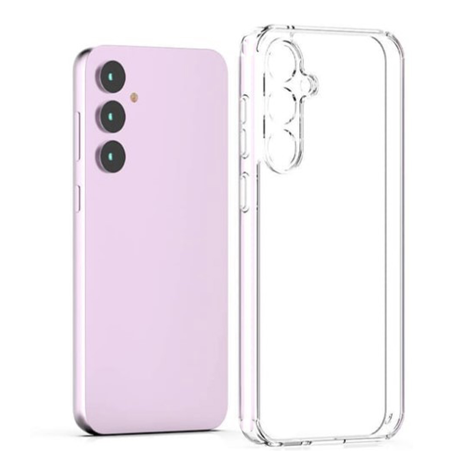 Nettech Samsung Galaxy A35 Uyumlu Lüx Seri Kamera Korumalı Arka Koruma Kılıf (Şeffaf) NT-105994