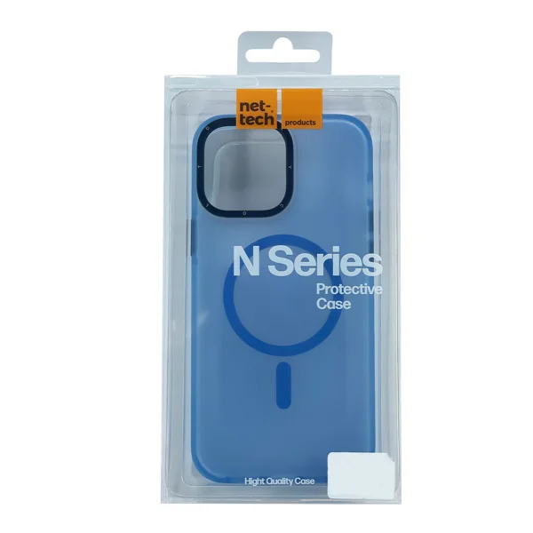 Nettech Apple iPhone 15 Pro Uyumlu Icesand Airbag Magsafe Seri Arka Koruma Kılıf (Mavi) NT-103293 - 3