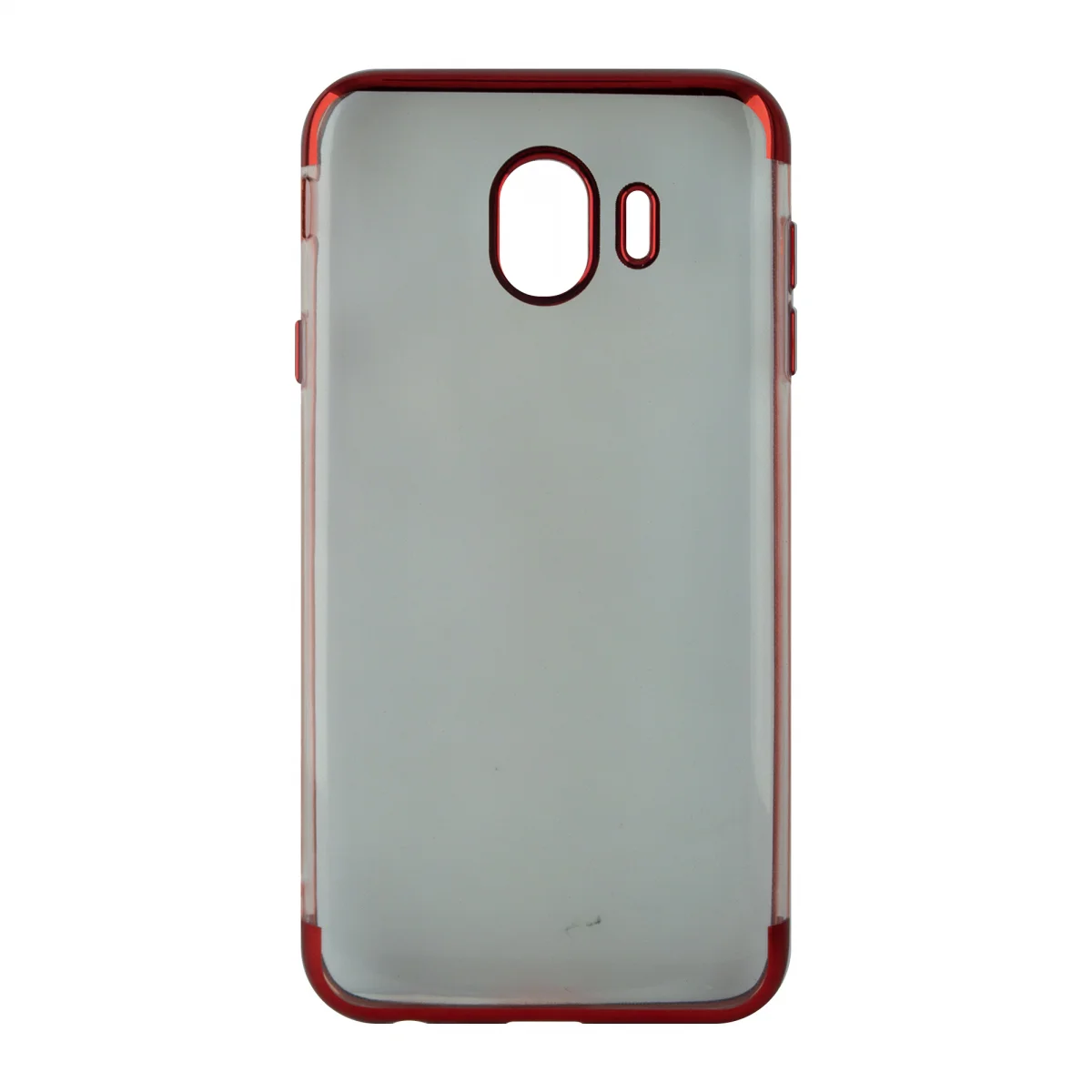 Nettech Samsung Galaxy J400 J4 Uyumlu Çerçeve Görünümlü Arka Koruma Kılıf (Kırmızı) VR-10024