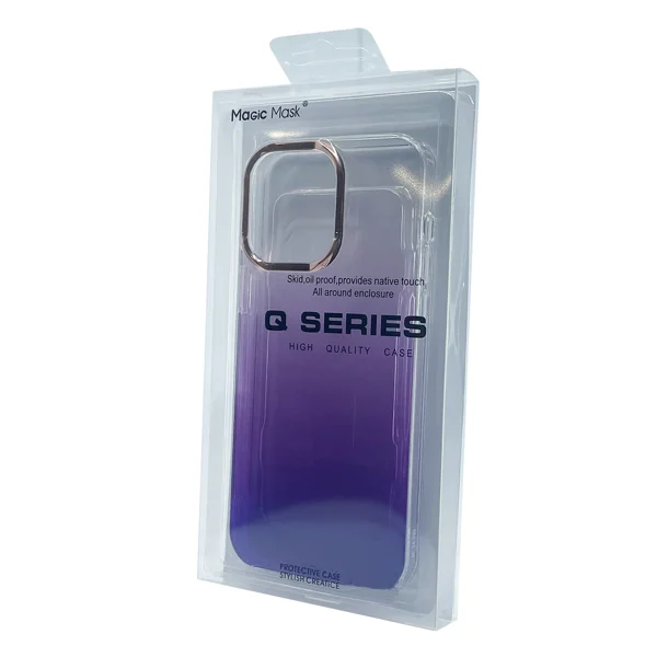 Nettech Apple iPhone 13 Pro Uyumlu Sert Gökkuşağı Seri Arka Koruma Kılıf (Mor) NT-97938 - 3