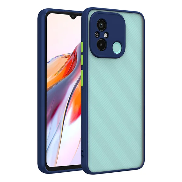 Xiaomi Redmi 12C Kılıf Zore Hux Kapak - Lacivert - 1