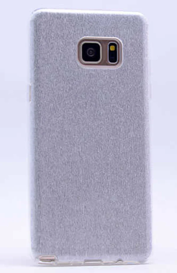 Galaxy S7 Kılıf Zore Shining Silikon - Gümüş - 1