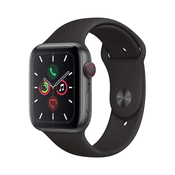 Apple Watch Series 5 - Alüminyum - 44mm - Cellular - Gece yarısı - 1