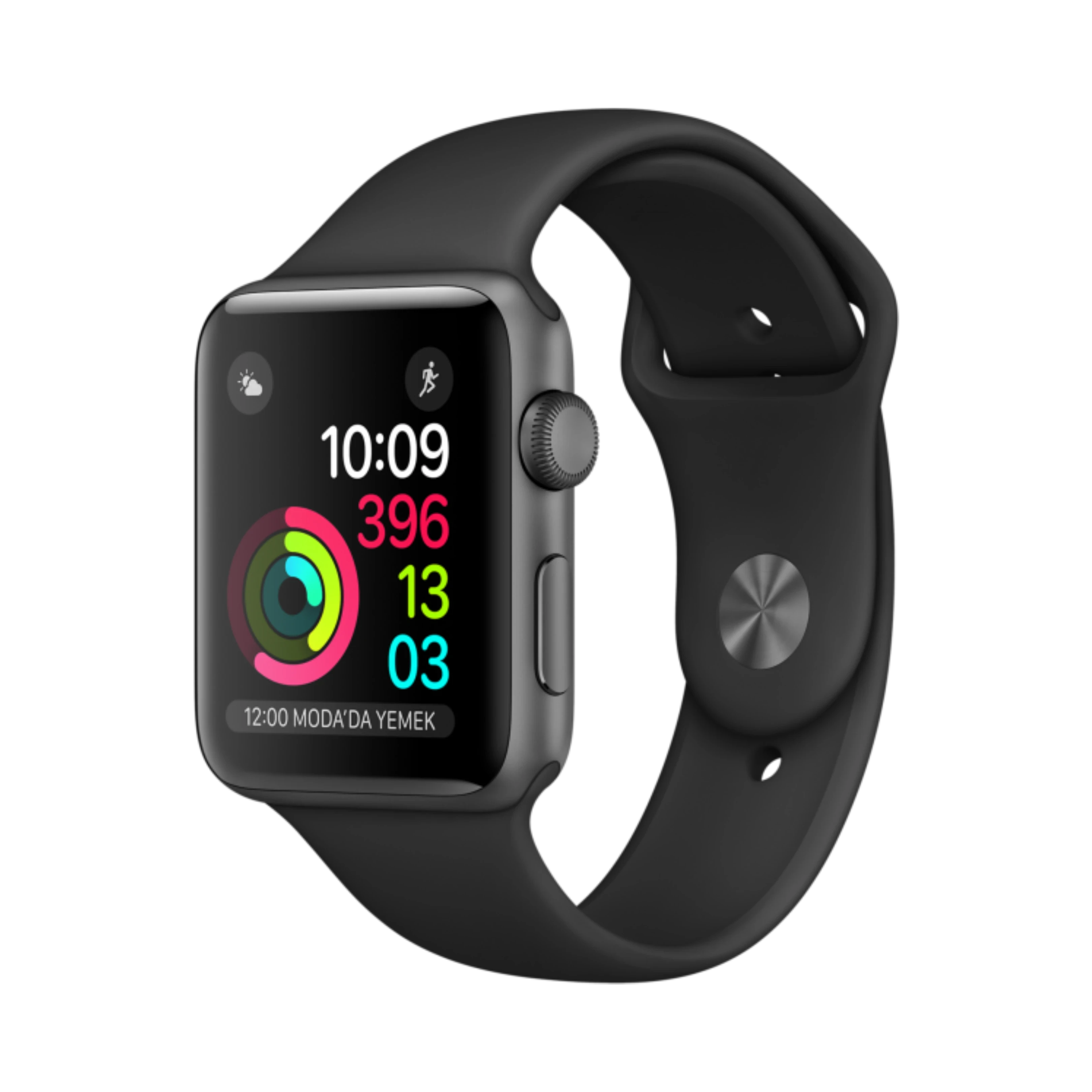 Apple Watch Series 2 - Alüminyum - 42mm - GPS - Gece yarısı