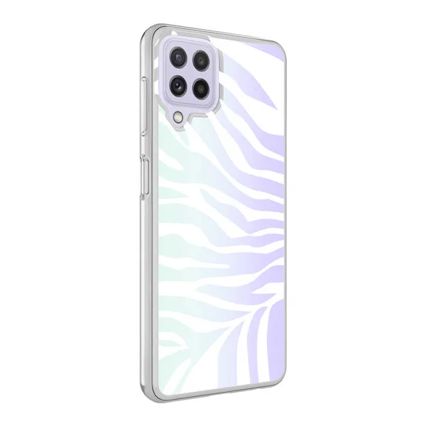 Galaxy M22 Kılıf Zore M-Blue Desenli Kapak - Zebra No1 - 3