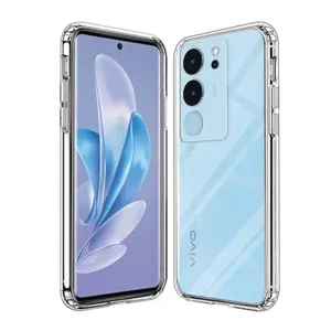 Nettech Vivo V29 Uyumlu Lüx Seri Kamera Korumalı Arka Koruma Kılıf (Şeffaf) NT-106317