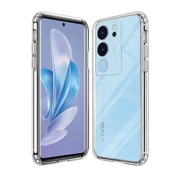 Nettech Vivo V29 Uyumlu Lüx Seri Kamera Korumalı Arka Koruma Kılıf (Şeffaf) NT-106317 - 1