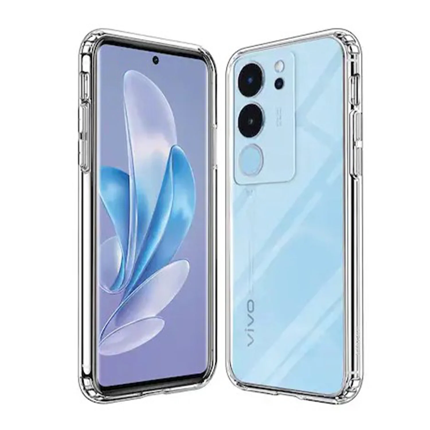 Nettech Vivo V29 Uyumlu Lüx Seri Kamera Korumalı Arka Koruma Kılıf (Şeffaf) NT-106317