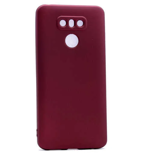 LG G6 Kılıf Zore Premier Silikon Kapak - Bordo