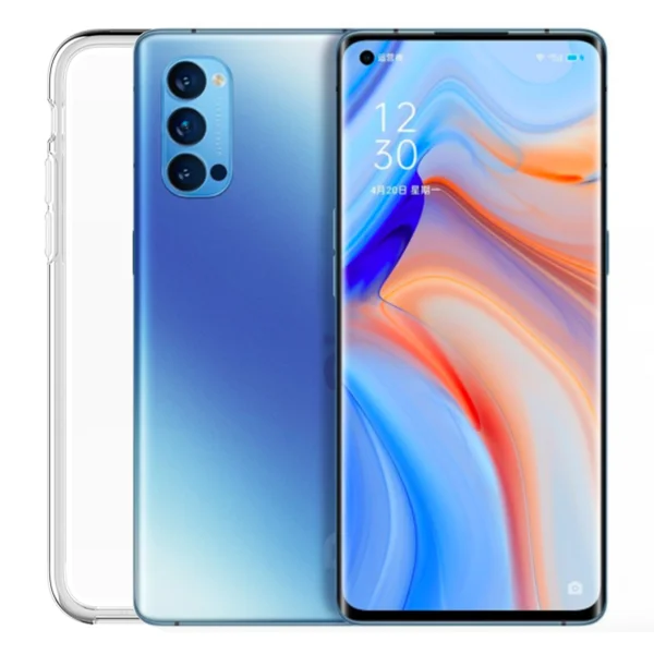 Nettech Oppo Reno 4 Uyumlu Lüx Seri Arka Koruma Kılıf (Şeffaf) NT-80249 - 1
