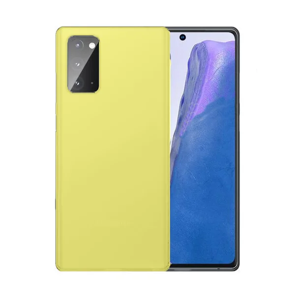 Nettech Samsung Galaxy Note 20 Uyumlu Nano Arka Koruma Kılıf (Sarı) NT-82658 - 1