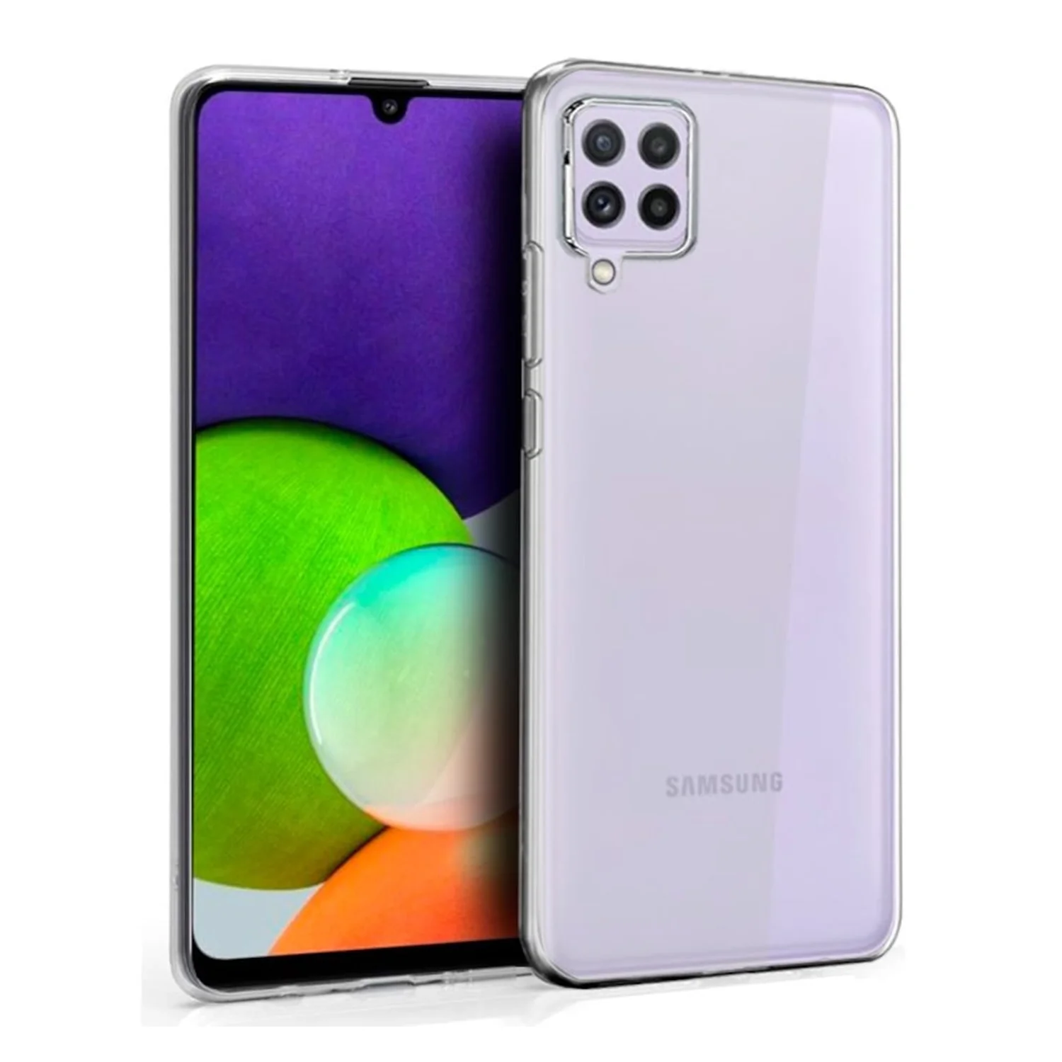 Nettech Samsung Galaxy A22 4G Uyumlu Lüx Seri Kamera Korumalı Arka Koruma Kılıf (Şeffaf) NT-87115
