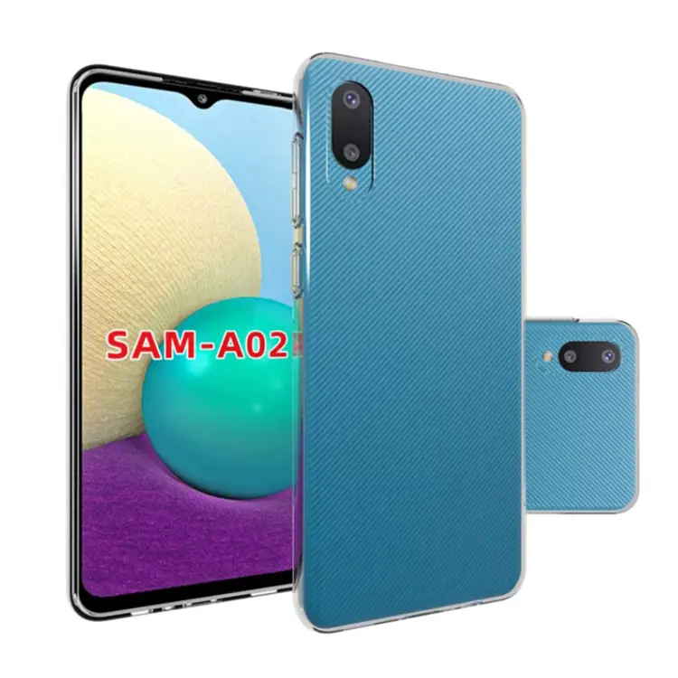 Nettech Samsung Galaxy A02 Uyumlu Lüx Seri Kamera Korumalı Arka Koruma Kılıf (Şeffaf) NT-87114
