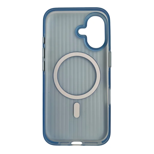 Nettech Apple iPhone 16 Uyumlu MagSafe Mıknatıslı Seri Arka Koruma Kılıf (Mavi) NT-111563 - 2