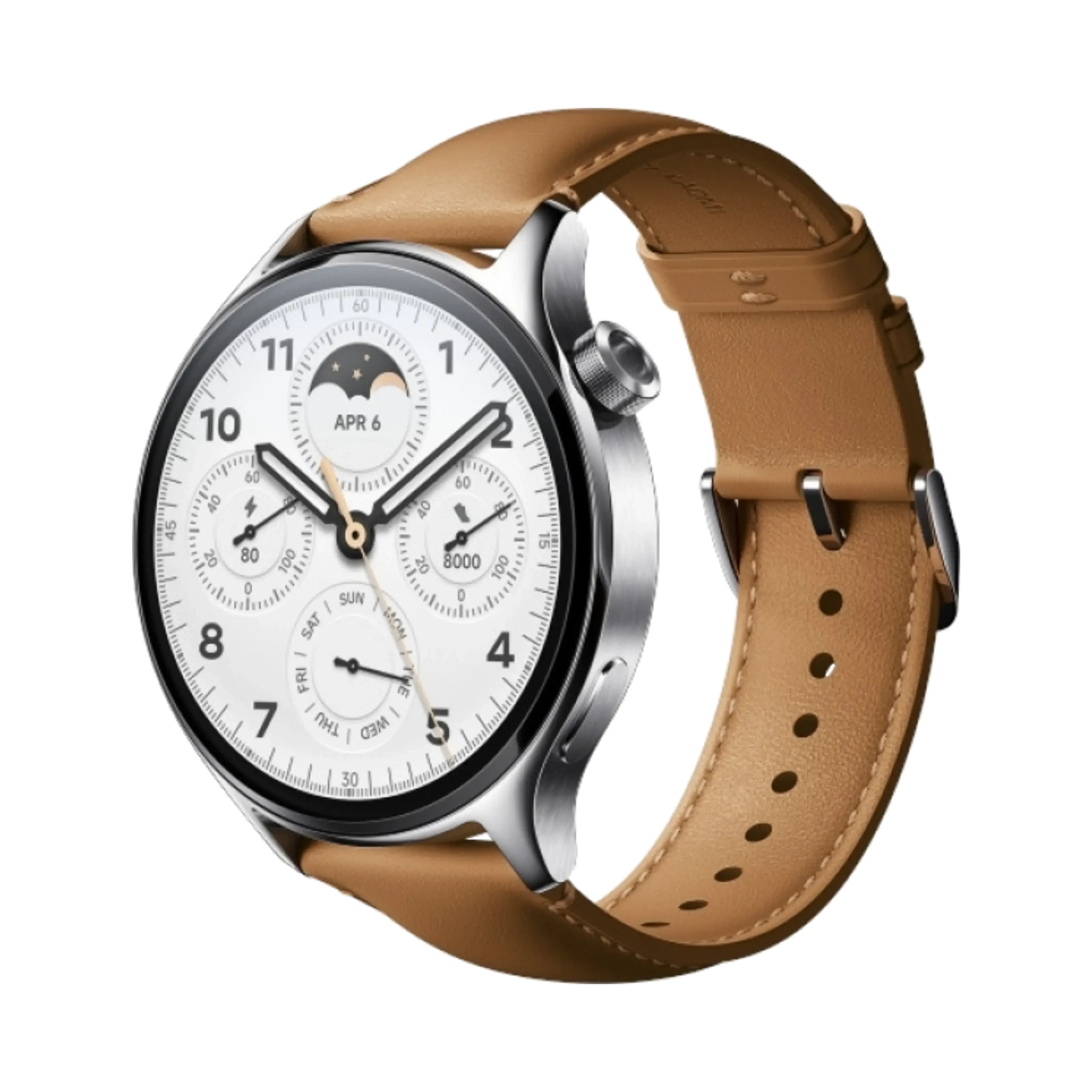 Xiaomi Watch S1 Pro - Paslanmaz Çelik - 46mm - Bluetooth - Kahverengi