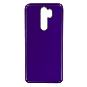 Nettech Xiaomi Redmi Note 8 Pro Uyumlu Coco Leather Seri Arka Koruma Kılıf (Mor) NT-90561