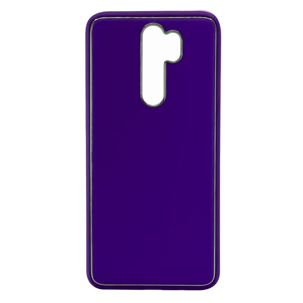 Nettech Xiaomi Redmi Note 8 Pro Uyumlu Coco Leather Seri Arka Koruma Kılıf (Mor) NT-90561 - 1
