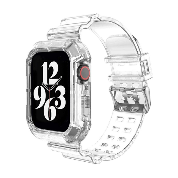 Nettech Apple Watch Series 41 mm Uyumlu Kasa Korumalı Kordon (Beyaz) NT-110281 - 1