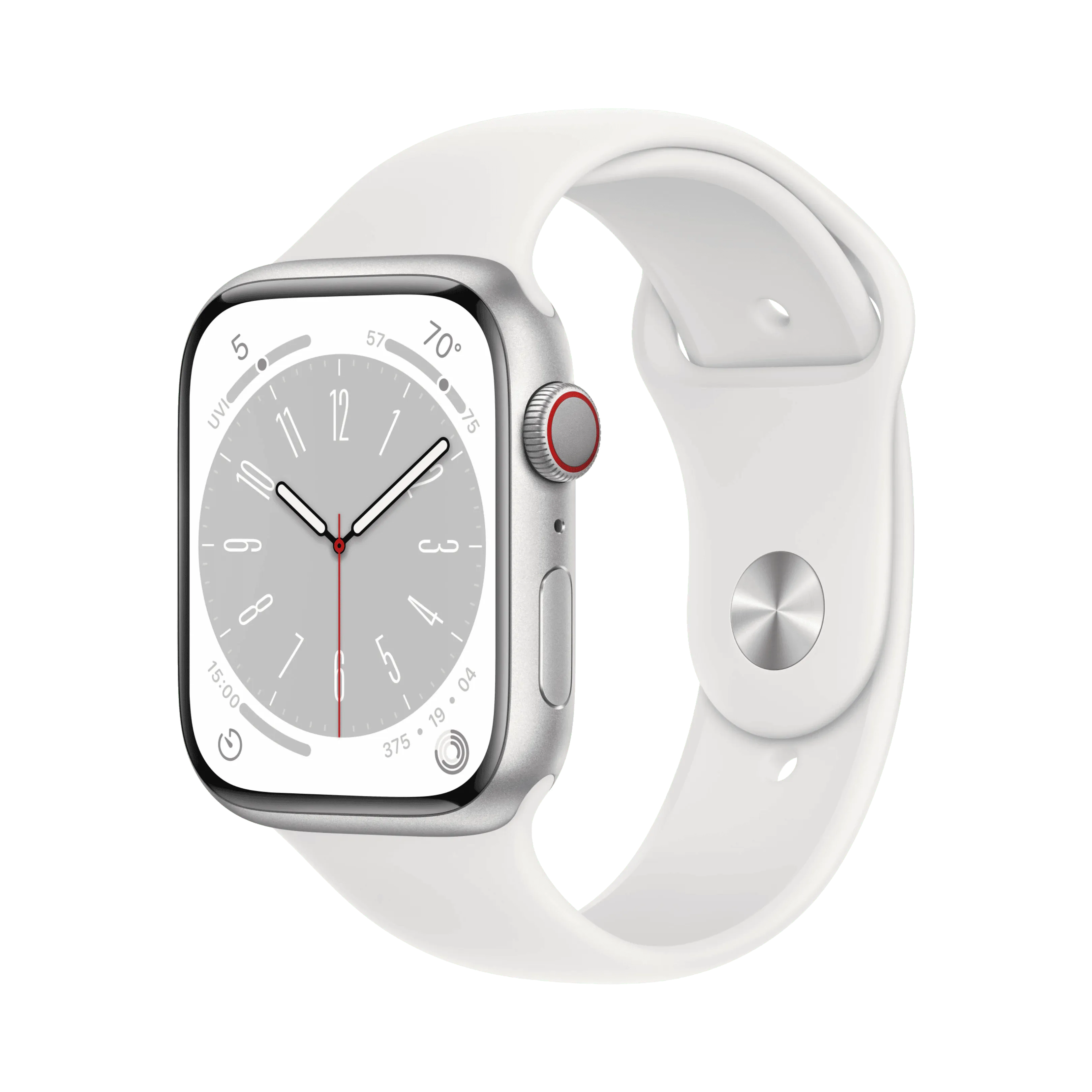Apple Watch Series 8 - Alüminyum - 45mm - Cellular - Gümüş