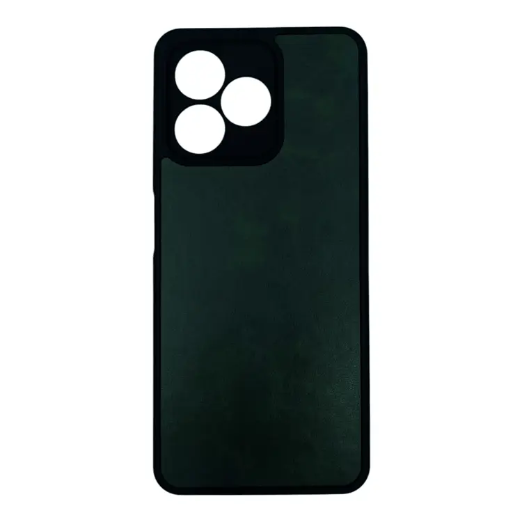 Nettech Realme Note 50 Uyumlu Suni Deri Arka Koruma Kılıf (Yeşil) NT-111842