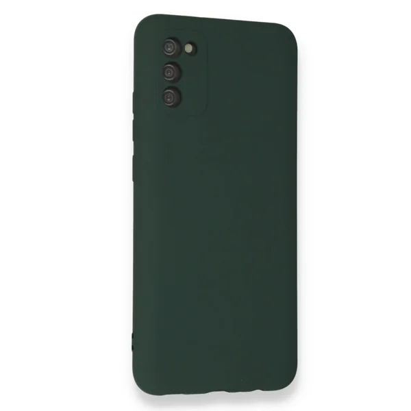 Nettech Samsung Galaxy A03S Uyumlu Nano Arka Koruma Kılıf (Koyu Yeşil) NT-100384 - 2