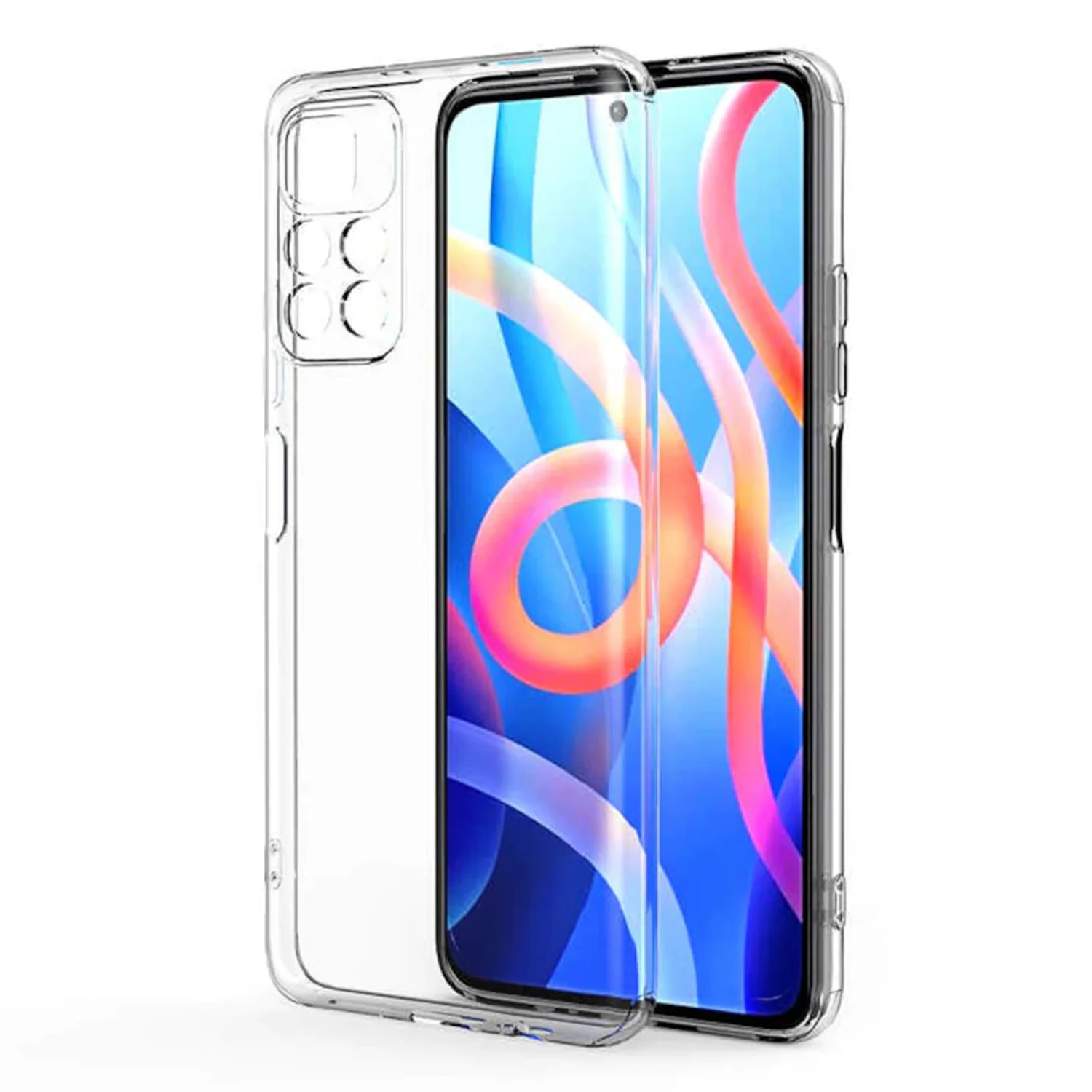 Nettech Xiaomi Redmi Note 11 Uyumlu Lüx Seri Kamera Korumalı Arka Koruma Kılıf (Şeffaf) NT-95707