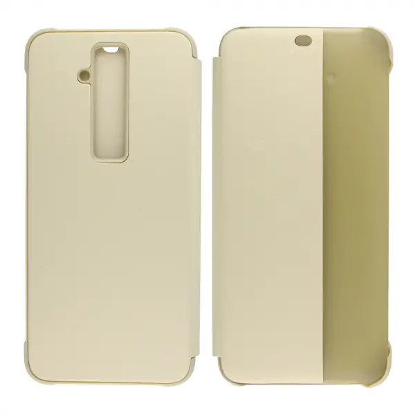 Nettech Huawei Mate 20 Lite Uyumlu Smart View Kapaklı Kılıf (Gold) VR-17850