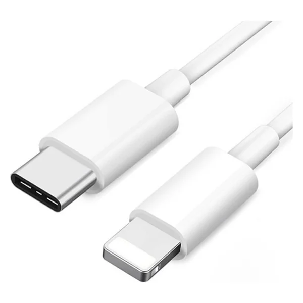Nettech NT-DC10 2.4A Plastik 100 Cm Type-C To Lightning Şarj ve Data Kablosu (Beyaz) NT-DC10 - 3