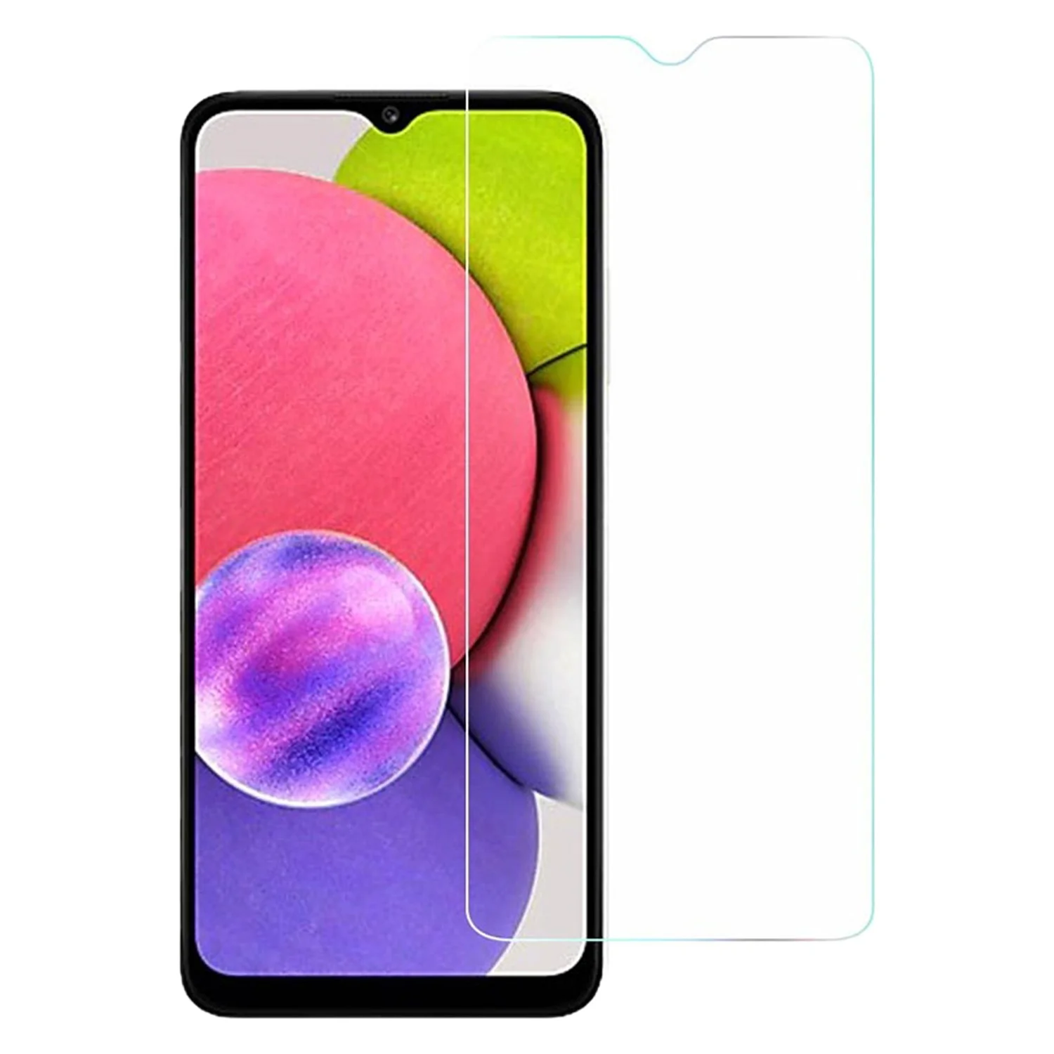 Nettech Samsung Galaxy A03 Uyumlu Ön Koruma Seramik Nano Ekran Koruyucu (Siyah) NT-93791