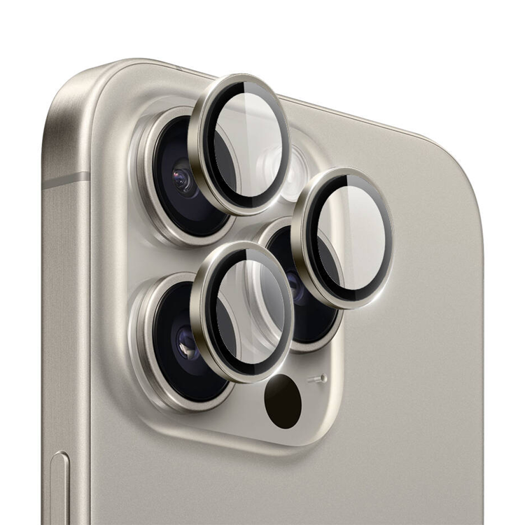 Nettech Apple iPhone 16 Pro Max Uyumlu Safir Lens Kamera Cam Koruyucu (Gri) NT-110823