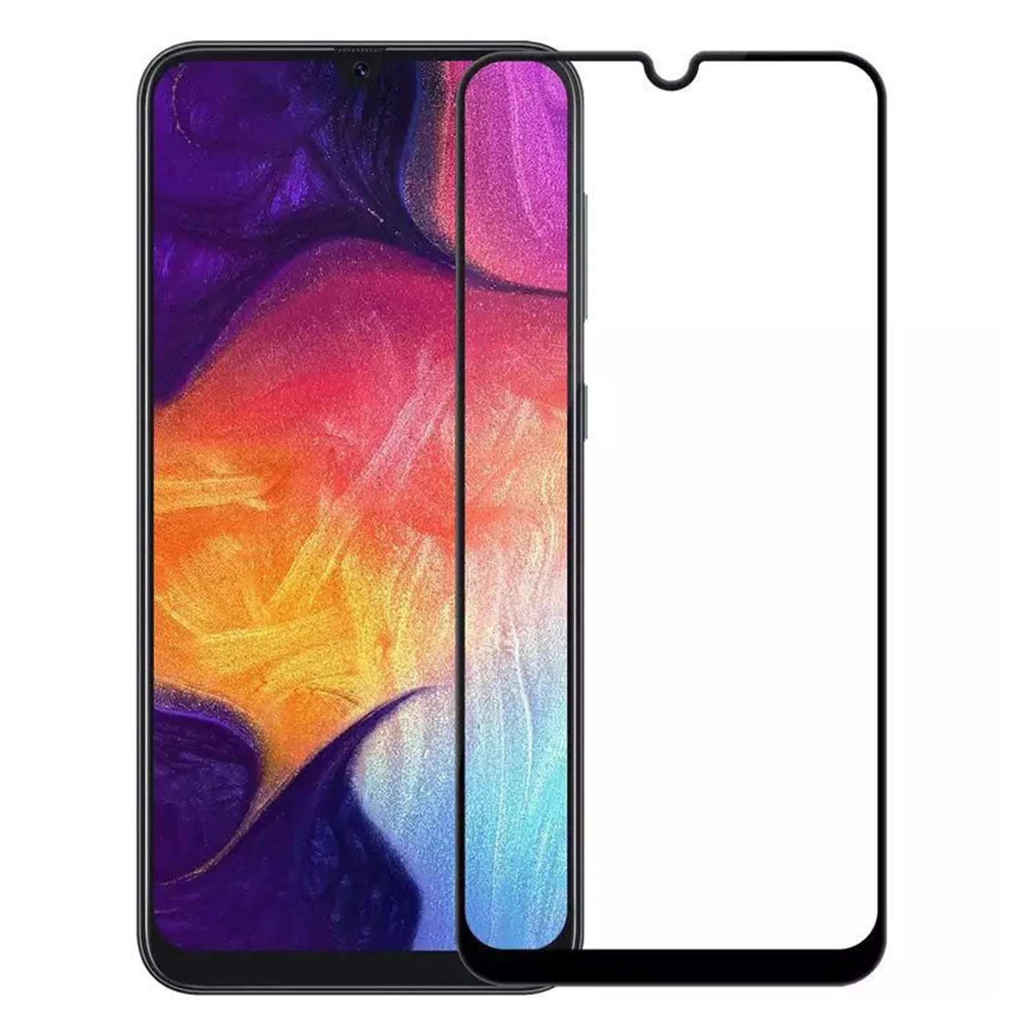 Nettech Samsung Galaxy A10S Uyumlu Ön Koruma Mat Seramik Nano Ekran Koruyucu (Siyah) NT-90169