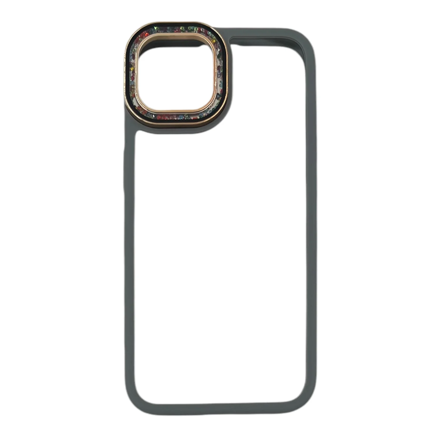 Nettech Apple iPhone 14 Uyumlu NT-N027 Diamond Arka Koruma Kılıf (Gri) NT-106902