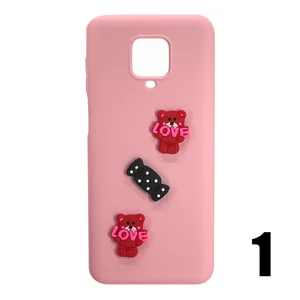 Nettech Xiaomi Redmi Note 9 Pro Uyumlu Maskot Seri Arka Koruma Kılıf (Karışık Renk) NT-106209