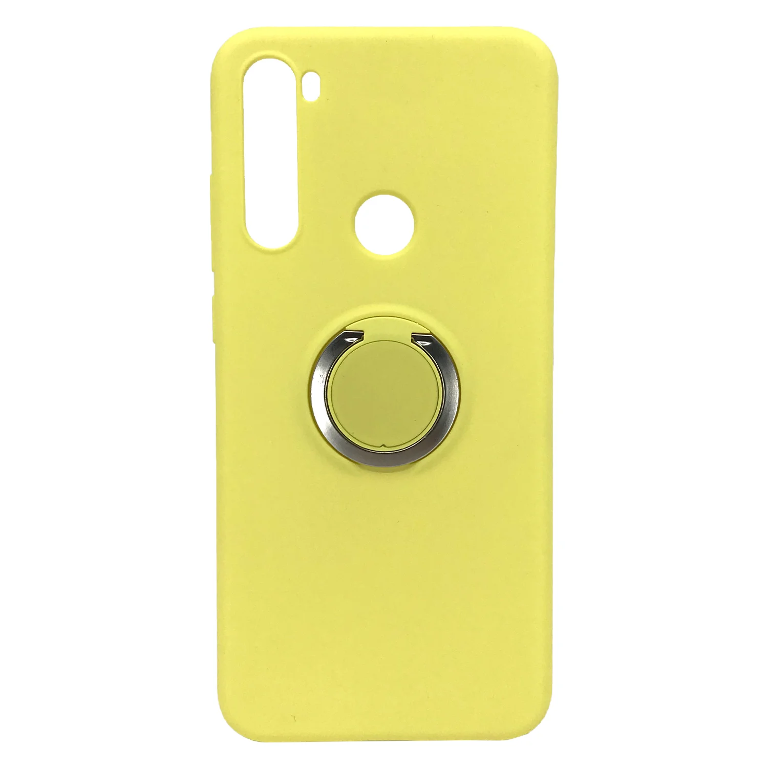 Nettech Xiaomi Redmi Note 8T Uyumlu Nano Ring Arka Koruma Kılıf (Sarı) NT-81823