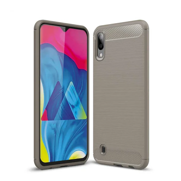 Galaxy M10 Kılıf Zore Room Silikon Kapak - Gri - 1