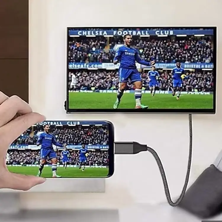 Nettech Plastik 200 Cm Micro + USB To Hdmi Kablo (Siyah) NT-14777