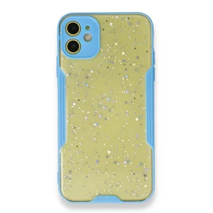 Nettech Apple iPhone 12 Mini Uyumlu Platin Simli Arka Koruma Kılıf (Karışık/Çok Renkli) NT-89590