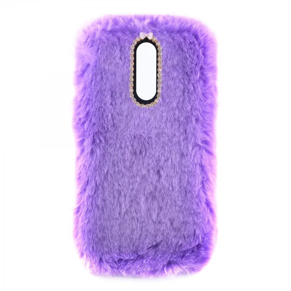 Nettech Huawei Mate 10 Lite Uyumlu Peluş Arka Koruma Kılıf (Lila) VR-12905 - 1