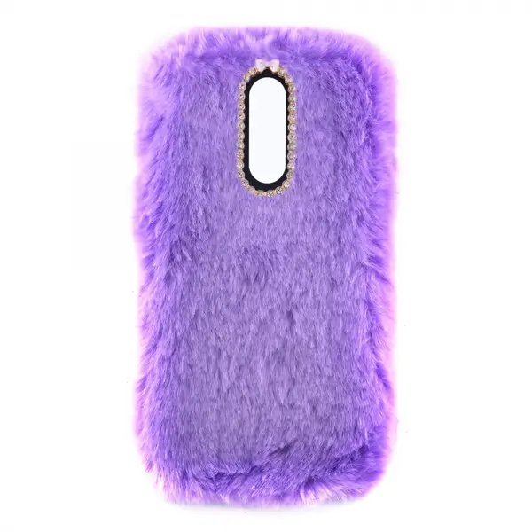 Nettech Huawei Mate 10 Lite Uyumlu Peluş Arka Koruma Kılıf (Lila) VR-12905