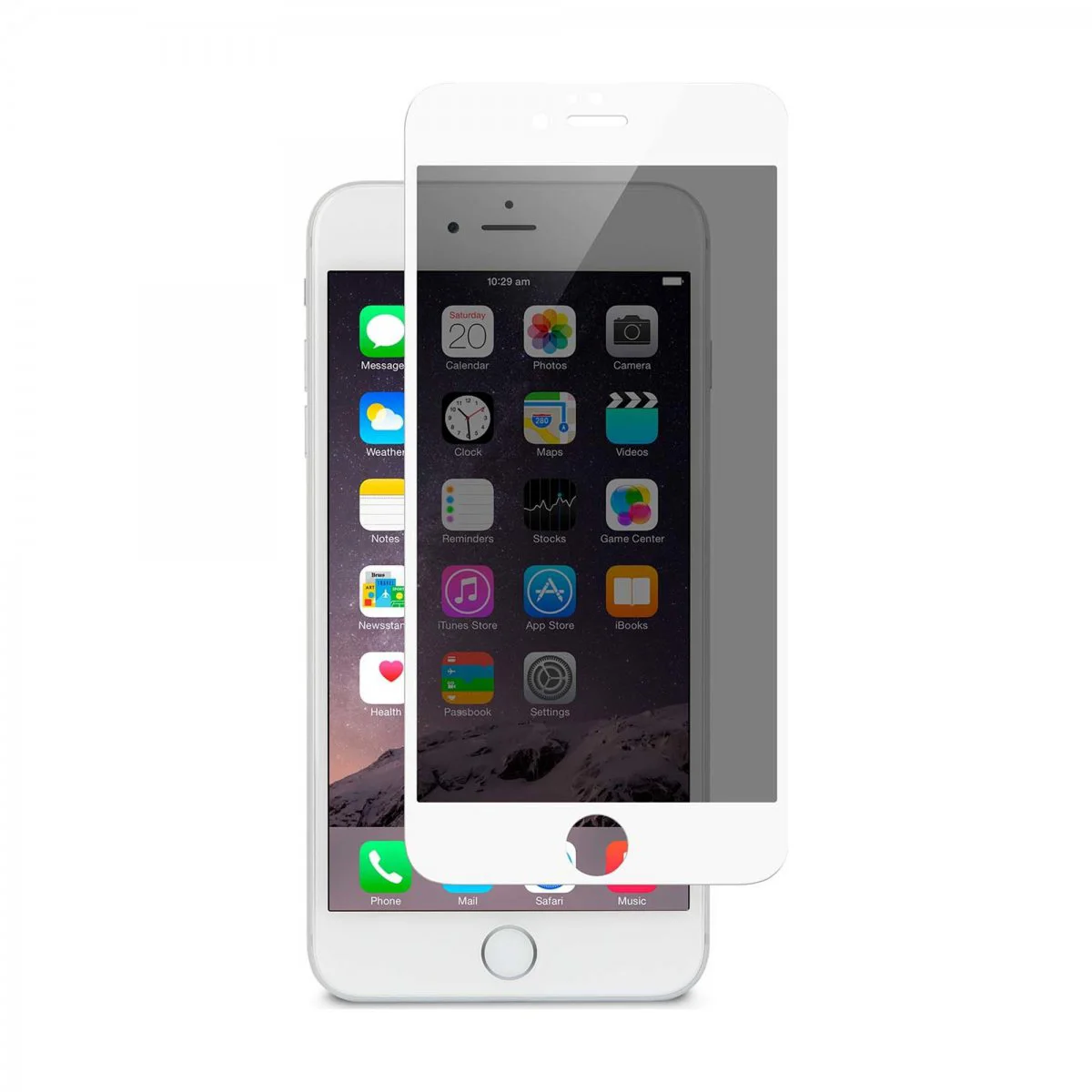 Nettech Apple iPhone 6S Uyumlu Hayalet Full Cam Koruyucu (Beyaz) VR-20509