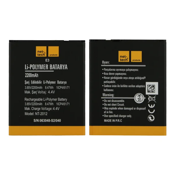 Teknonet Vestel Venüs E3 Uyumlu Nettech NT-32459 2200 MAh Batarya NT-32459 - 1
