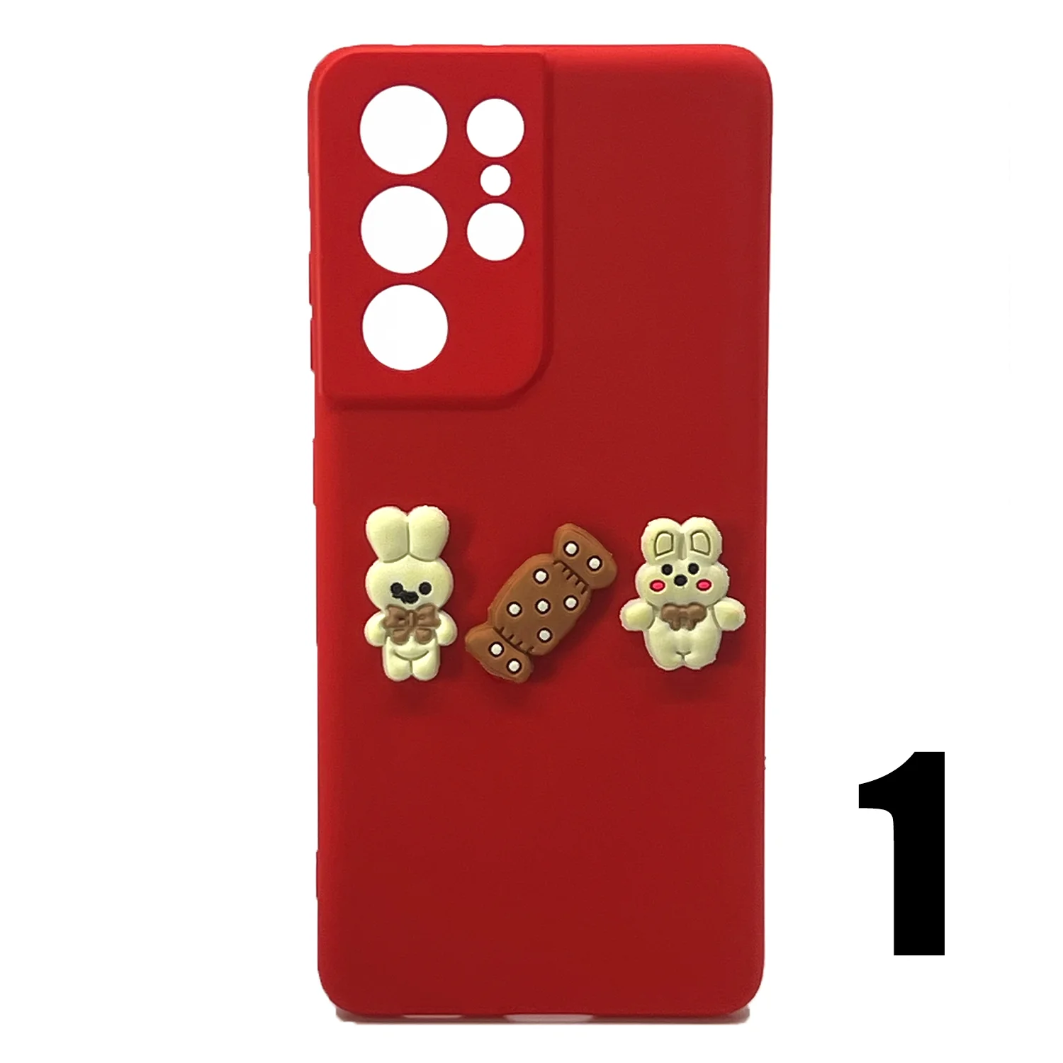 Nettech Samsung Galaxy S21 Ultra Uyumlu Maskot Seri Arka Koruma Kılıf (Karışık Renk) NT-106201