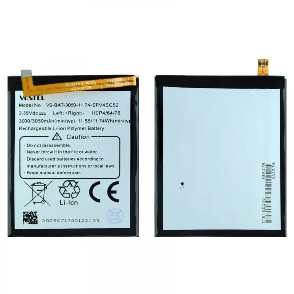 Teknonet Vestel Venüs Z10 Uyumlu Nettech 3000 MAh Batarya NT-21425