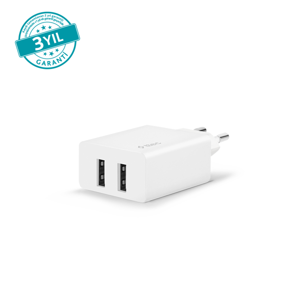 Ttec SmartCharger Duo 2.4A Seyahat Şarj Aleti Çift USB 2SCS21DB - 1